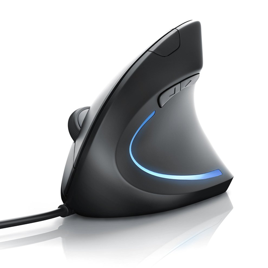 CSL-Computer Vertical ergonomic optical USB mouse/vertical model | ergonomic design - prevention against mouse arm/tennis arm (RSI syndrome) -...