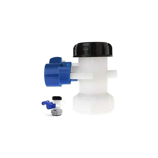 Butterfly Valve ND50 ibc Water Reservoir with Plastic Floating Nut 75mm Replacement S60x6 for Tank