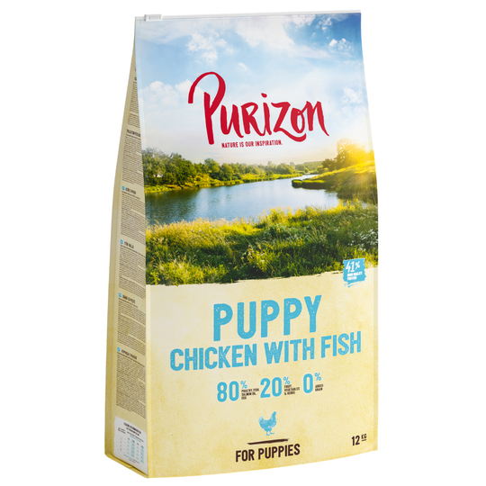Purizon Puppy Chicken with Fish - Grain-free - Economy Pack: 2 x 12kg