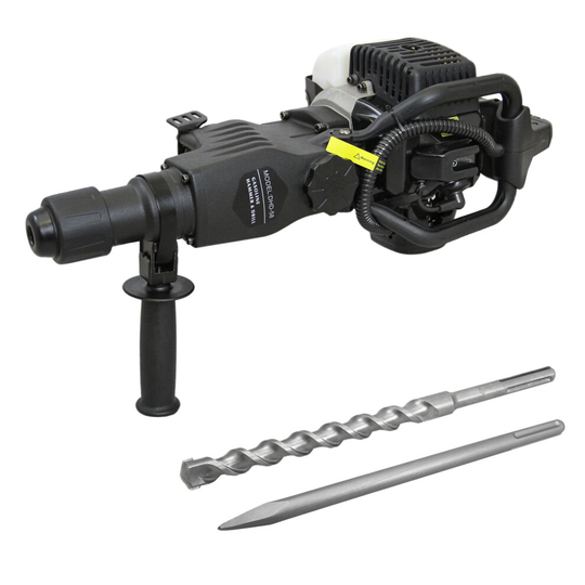 Petrol Hammer Drill 2-Stroke 1kw Rotary Breaker Demolition Chiselling Jackhammer