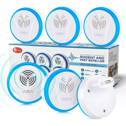 Ultrasonic Repellent for Mice, Ultrasonic Repellent Anti Mice Mosquito Repellent Electric Ultrasonic Anti Insects Rats, Mosquitoes, Spiders, Pests,