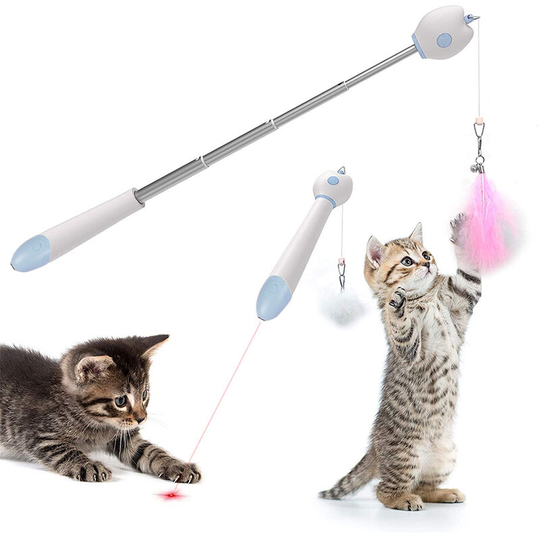 Cat Toys for Indoor Cats Pet Interactive Projection Toy, Multifunctional Cat Training Tool Give Your Cat More Care and Happiness, blue