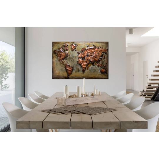 Metal Map print