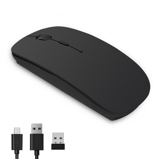 Karrong Wireless Mouse,Rechargeable Wireless Mice with USB Nano Receiver,2.4G Optical Cordless Quiet Click Mouse Mice for PC Laptop Mac Macbook...