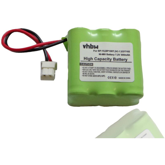 Vhbw - Replacement Battery compatible with Dogtra 1200 Transmitter, 1202NCP Transmitter Dog Collar Trainer (300mAh, 7.2V, NiMH)