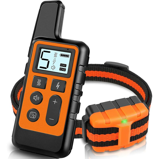 Ilovemilan - Dog Training Collar, Waterproof Shock Collars for Dog with Remote Range 1640 ft, 3 Training Modes, Beep, Vibration and Shock, Electric