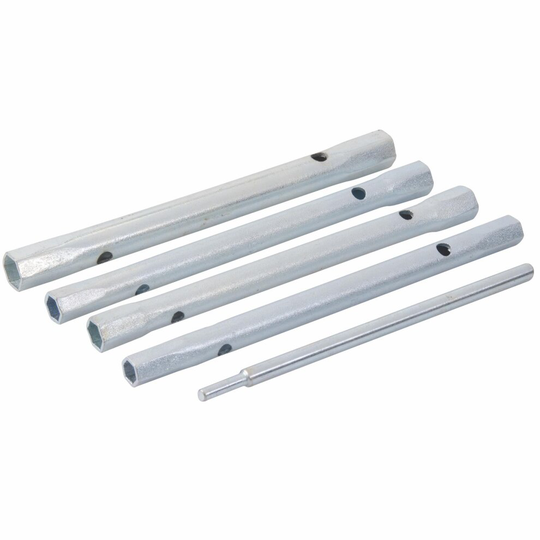 Silverline Monobloc Back Nut Tap Spanner 5pce 8/9, 9/11, 10/11 & 12/13mm - 911 - tap monobloc nut back spanner 911 1011 silverline 89 395020 1213mm