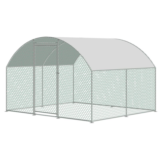 KCT - Large Walk in Chicken Run Hen Coop Poultry Outdoor Bird Cage Rabbit Dog Cat