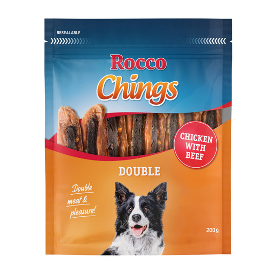 Rocco Chings Double 200g - Value Pack: 4 x Chicken & Beef