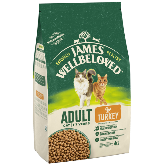 James Wellbeloved Adult Cat - Turkey - 4kg