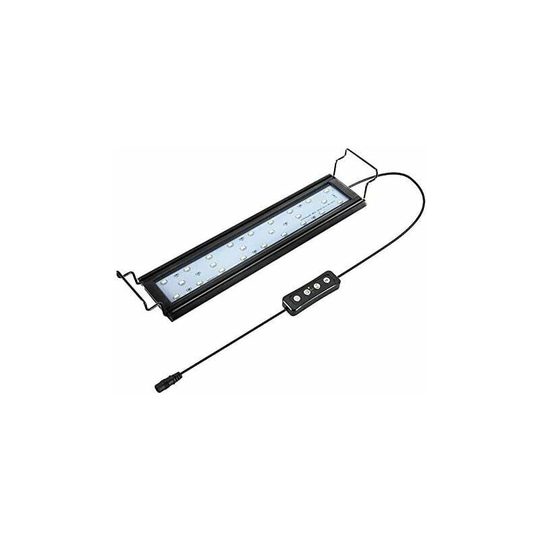 Echoo - led Aquarium Light, 30cm led Ramp with Timer, Dimmable, Adjustable Stand, for Lighting (White, Blue, Red)