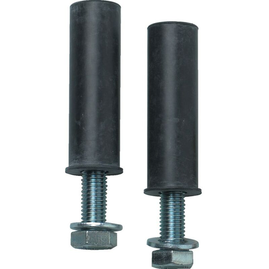 JSP - HAJ000-000-000 Pair Nuts/Bolts Asphalt Speed Bump - Black