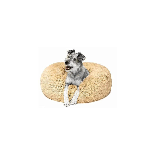 Super Soft Cat or Dog Bed Round Plush Fabric Pet Bed Luxury Shaggy