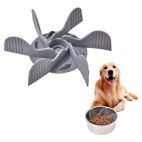 Thsinde - Slow Feeding Bowl, Anti Gluttonous Insert Dog Bowls for Promoting Healthy Eating and Slow Digestion, Secured by 36 Small Suction Cups,