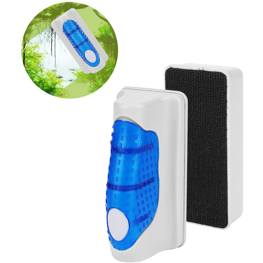 Powerful aquarium brush Magnetic aquarium brush Aquarium cleaning cloth Interior and exterior cleaning of the aquarium(S)