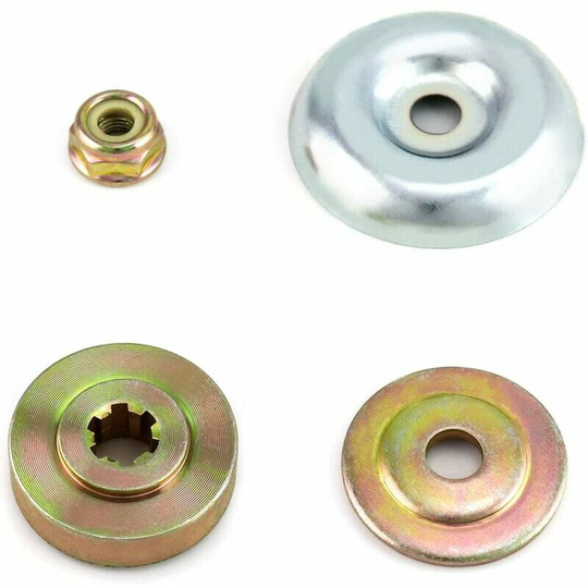 4pcs Replacement Metal Nuts Kit for Gearbox Blades, Brush Cutter and Lawn Mower Spare Parts