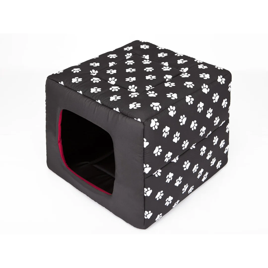 Sikorsky Hooded Dog Bed in Black