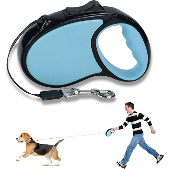 Bearsu - Retractable Dog Leash, Retractable Dog Leash for Small Dogs 5m, Retractable Chain Dog Leash, Tangle Free, One Touch Brake and Lock, Perfect