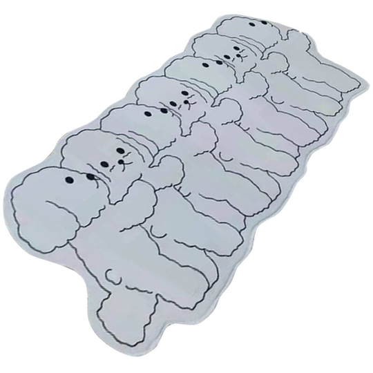 Bathroom mat, Bathroom mat, Fall bathroom mat, fluffy, non-slip, Puppy line 50*120