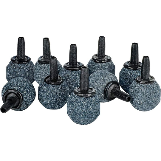 Perle Rare - Aquarium 2cm Air Stone Ball Bubble Diffuser Release Tool for Nano Air Pumps Small Buckets and Aquariums, Pack of 10