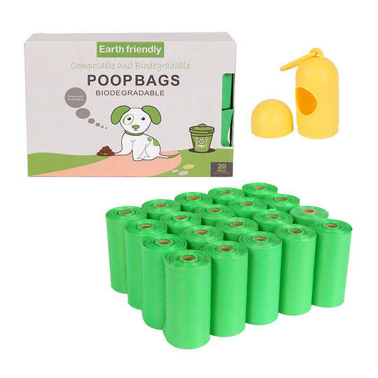 Poop Bag, 300Pcs Dog Poop Bag, Dog Poop Bags, Poop Bag with Dispenser, Waterproof Pet Poop Bags, Green Poop Bags.