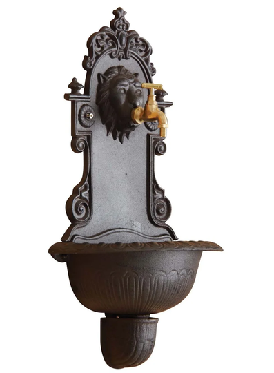 Lion Wall Metal Fountain