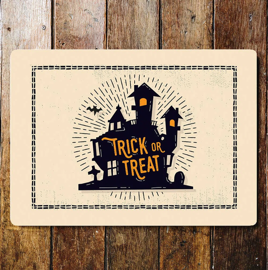 Trick Or Treat Castle Metal Wall Décor