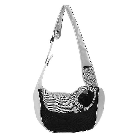 Confortable Pet Dog Carrier Cat Puppy Outdoor Bag Mesh Oxford - New Black S