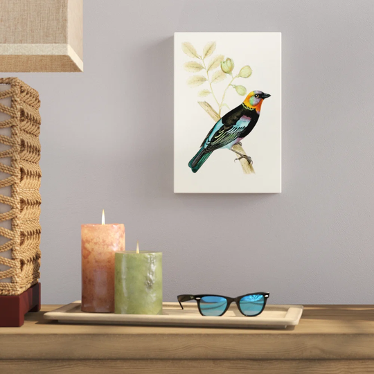 On Perch IX - Wrapped Canvas Painting Print