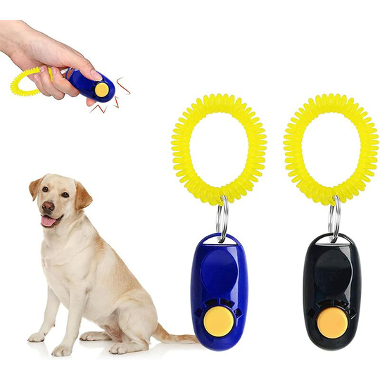 Perle Rare - Dog Clickers,Training Clicker,Professional Finger Clicker with Spiral Strap,Training Training for Dogs Cats,Training Dog
