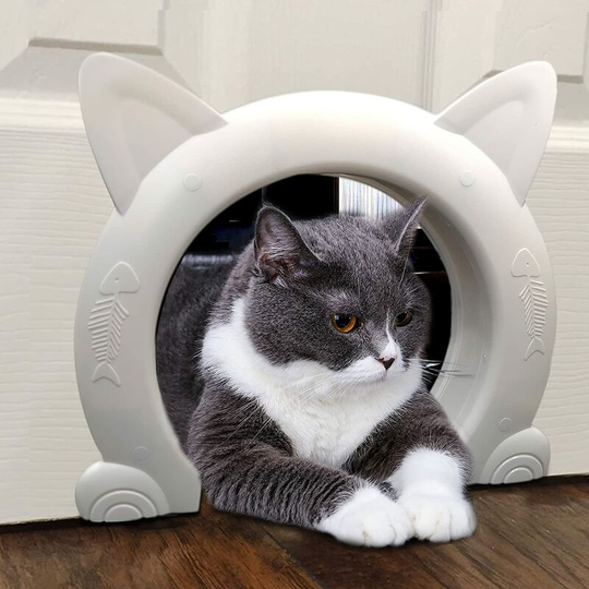 Cat door, suitable for small, medium and large cats, for cat toilet, cat house, cat basin
