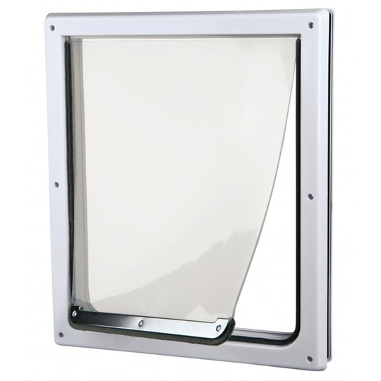 2 Way Dog Flap Size m-xl 39x45 cm White 3879 Trixie White