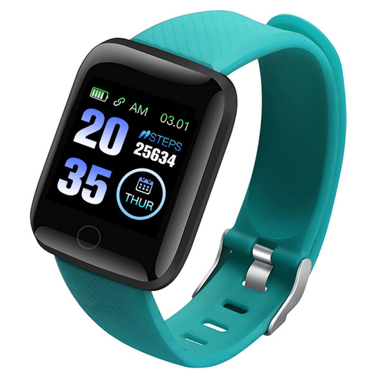 Asupermall - 116Plus Sports Bracelet Sports Fitness Wristband Heart Rate Blood Pressure Sleep Monitor Pedometer,Green - Green