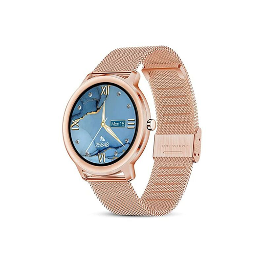 Smartwatch Women,Clocks,1.1 Inch Smartwatches Sports Watch Pedometer with Sleep Heart Rate Monitor, IP67 Smart Watch Women for Android and iOS,Rose