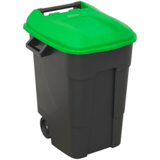 BM100G Refuse/Wheelie Bin 100L - Green - Sealey