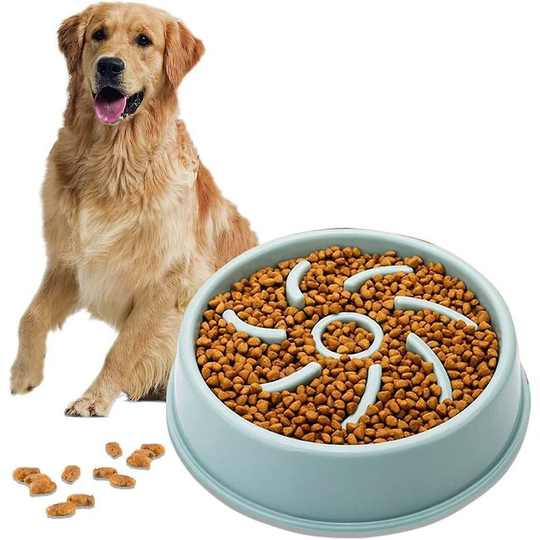 Gluttony Dog Bowl, Slow Food Dog Bowl, Labyrinth-shaped Non-slip Bowl To Promote Healthy Eating thsinde