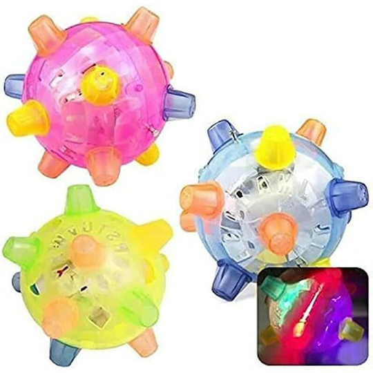 1 Piece Dog Jumping Ball, led Jumping Ball Dog Toy Dog Jumping Ball with Light and Music Flashing Jumping Ball for Cat and Dog Pets