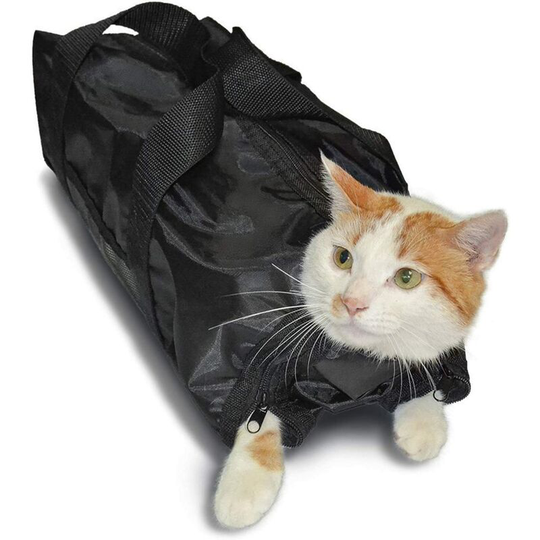 Cat Grooming Bag Cat Restraint Nail Clipper Cleaning Grooming Bag for Clipping Nails, Bathing, Cleaning Nails