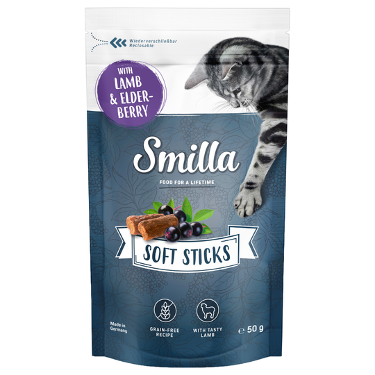 Smilla Soft Sticks Lamb & Elderberry - Saver Pack: 3 x 50g