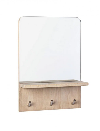 Graham Framed Wall Mounted Mirror in Natural