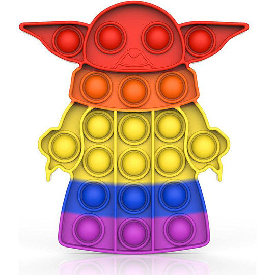 Fidget Toy Pop Push it, Durable Fidget Toy for Anti-Stress, Distracts Children and Adults from Stress and Distraction (Aliens)