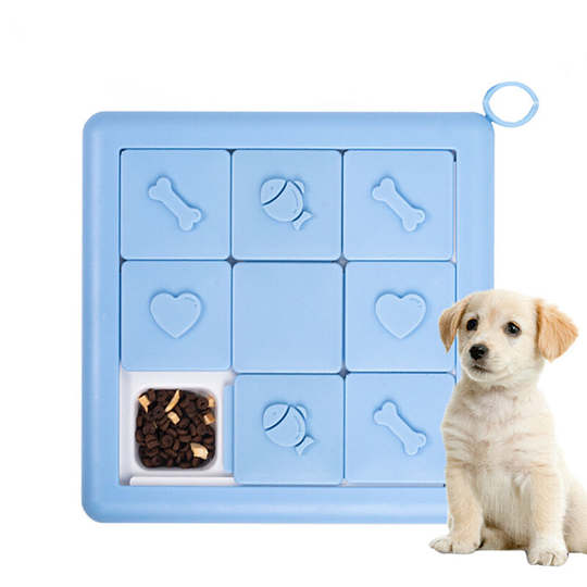 Dog toys to relieve boredom intellectual slow food bowl pet hide food bowl, dog toys dog food distribution toys slow fooder - Blue