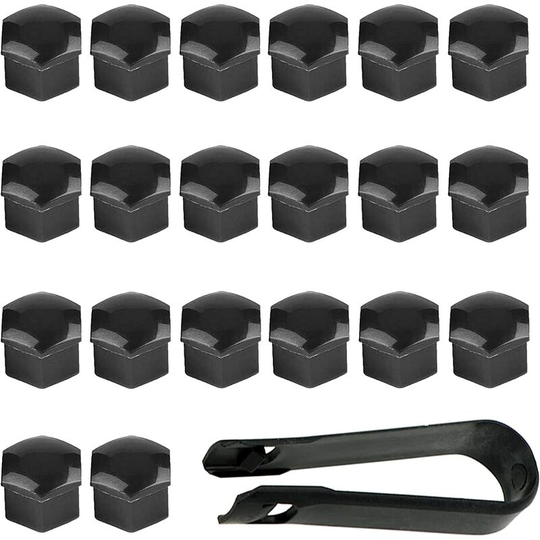 20pcs Car Wheel Nut Cover, Wheel Bolt Caps Wheel Nut Cap Wheel Nut Covers Wheel Bolt Nut Cover For Most Car (Black)