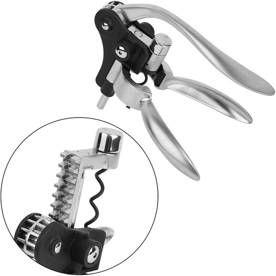 Professional Zinc Alloy Corkscrew, Rabbit Style Bottle Opener Metal Lever Corkscrew Uncorking Wine for Wine Lover