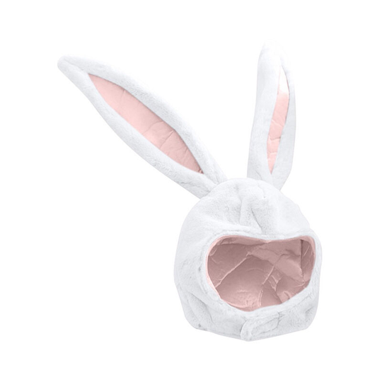 Girl rabbit cute hat plush rabbit ears hat head warm photo shoot hat(white)