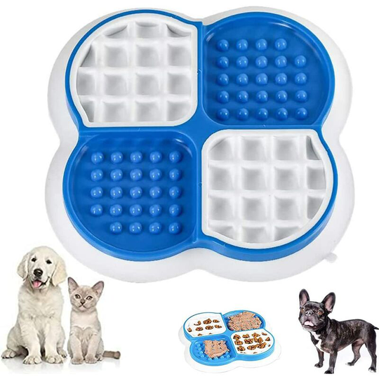 Aougo - Slow Feeder Dog Bowl, Anti Glutton Dog Bowl, Slow Feeding Dog Bowls, Interactive Dog Slow Feeder Bowl, Interactive Slow Dog Bowl, for Pet