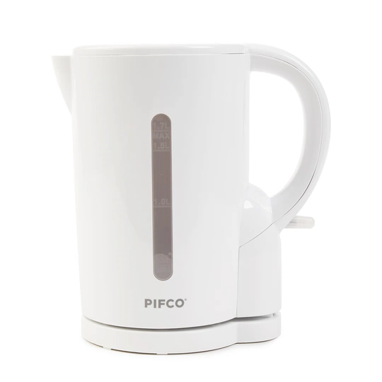 White Kettle - 1.7 Litre Capacity - 2200w Cordless Electric Kettle - Bpa Free - Auto Shut-off And Boil-dry Protection - Anti-scale Filter And Anti Sli