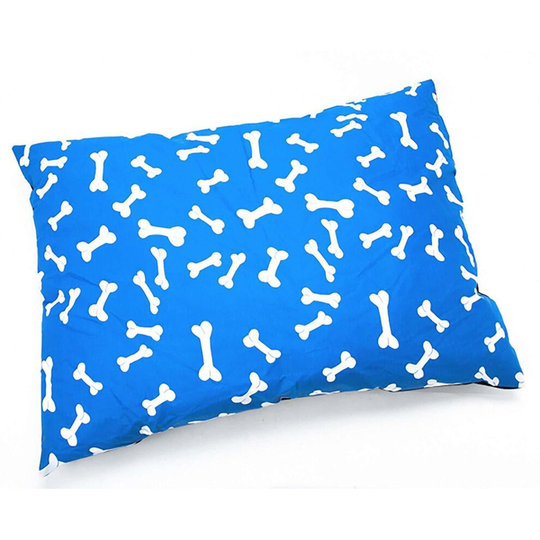 (Extra large Complete Bed(Cover+Cushion), Blue Bone) LARGE & Extra Large Dog Bed - Washable Zipped