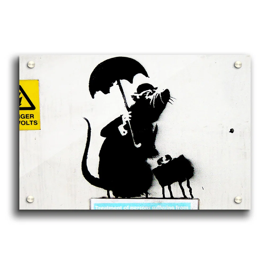 Electrical Rat by Banksy - Unframed Graphic Art Print on Paper