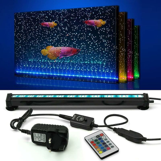 Color Changing Led Remote Control Waterproof Aquarium Light For 32cm Freshwater And Saltwater Aquarium